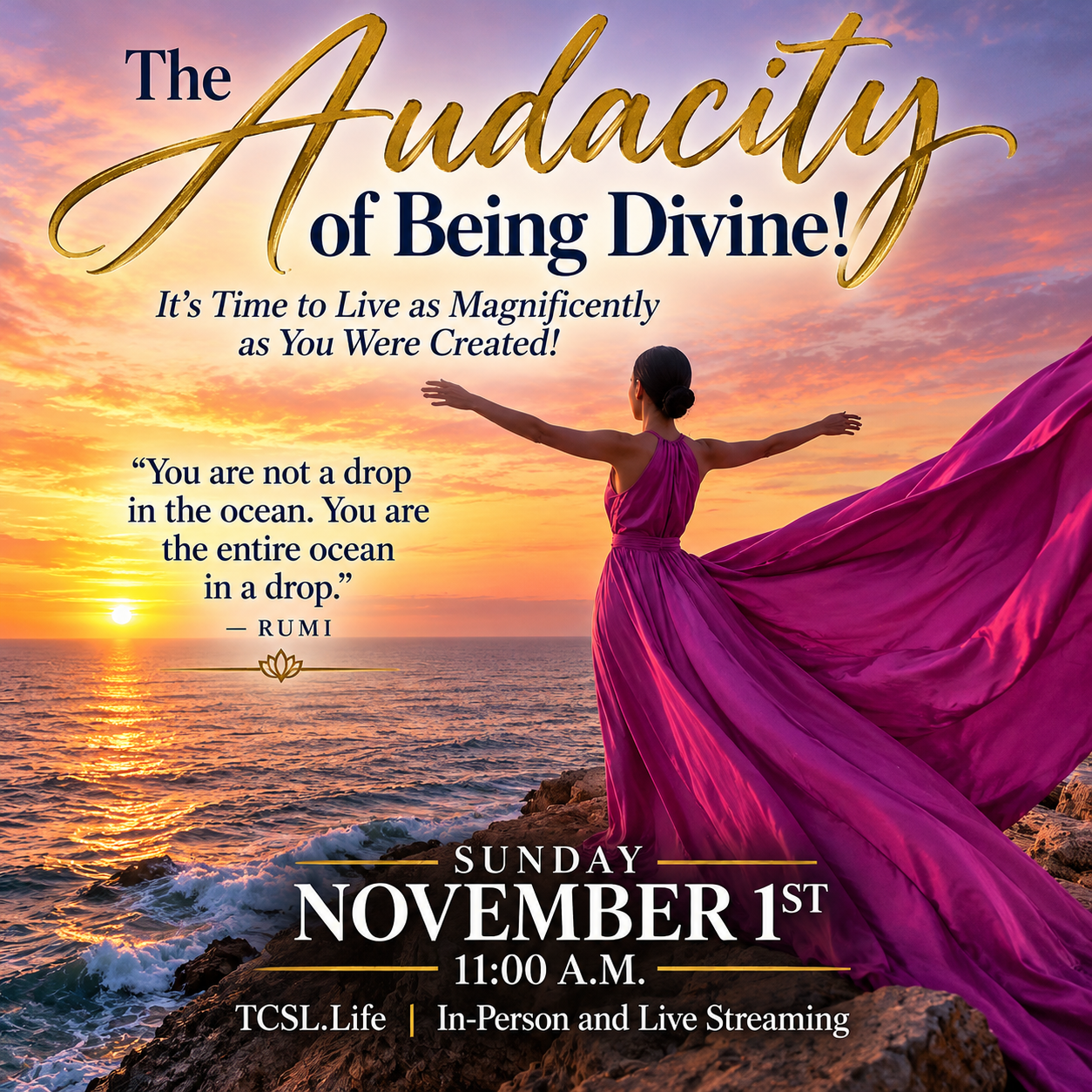 The Audacity of Being Divine! – Trinity Center for Spiritual Living